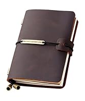 Algopix Similar Product 3 - Refillable Handmade Travelers Notebook