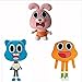 JMHomeDecor Peluche 3 Pezzi/Set 25 Cm Cartoon Amazing World Gumball Peluche Bambola Giocattoli Farciti per Bambino