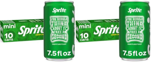 Image of Sprite Lemon-Lime Caffeine Free Soda Soft Drink Fridge Pack Mini Cans, 7.5 fl oz, (Pack of 20)