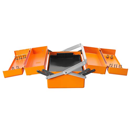 Groz 40004 5 Tray Cantilever Aluminum Tool Box In Orange #TOP7