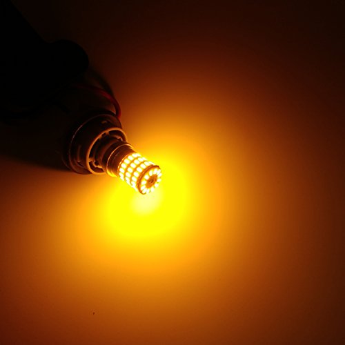 Ibrightstar Newest 9-30V Extremely Bright 7507 Py21W Bau15S 2641A Led Bulbs Replacement For Turn Signal Lights, Amber Yellow #TOP2