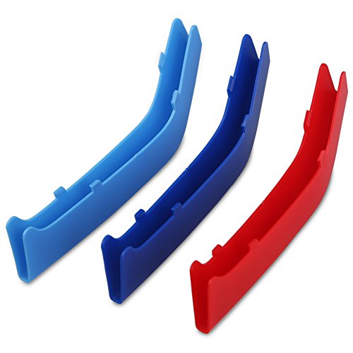 VANJING Compatible with M-Colored Stripe Grille Insert Trims BMW F30 2013-2018 3 Series (8 Beams not Fit 11 Beams) Kidney Grills