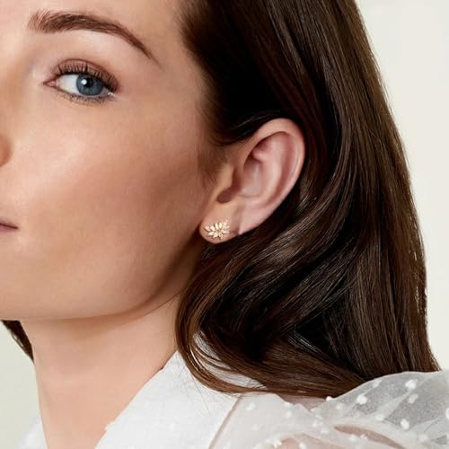 Small Rhinestone Earring Stud for Women Dainty Marquise Crystal Cluster Wedding Earring2