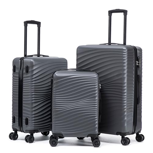 Rosamo 3 Piece ABS Suitcase Set
