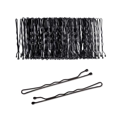 80 pcs Black Hair Bobby Pins for Thick Hair 5cm Long Hair Pins for Women Pins for Thick & Strong Hair Kirby Grips Curby Grips