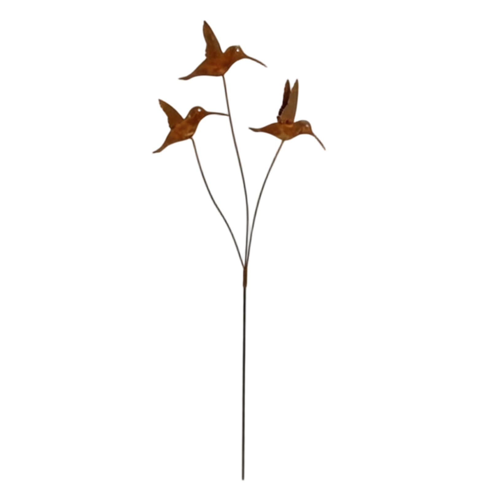 Ljmyy Iron Hummingbird Garden Stakes Decorative Outdoor Statue Garden Animals Stakes for Yard Lawns and Patios Decoration