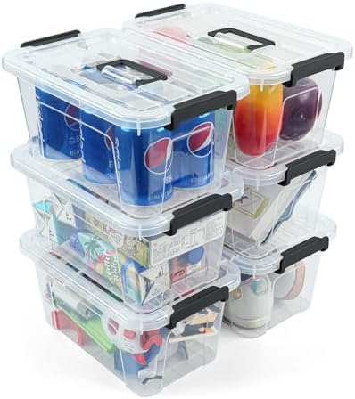 NUMIFUN Plastic Storage Bins ...