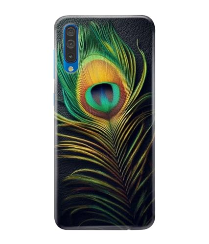 Image of Peacock Feather Mor Pankh Printed Hard Back Case Cover Compatible for Samsung Galaxy A50 / Samsung A50S / Samsung A30S (Multicolor) - D1671