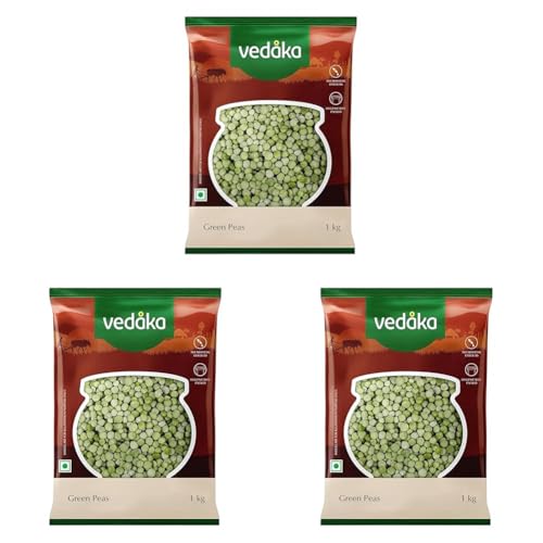 Image of Vedaka Premium Green Peas, 1kg (Pack of 3)