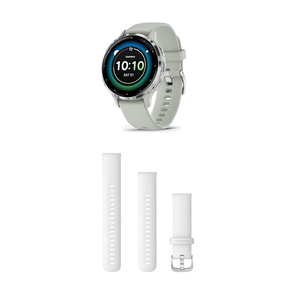 Garmin Venu 3S – GPS Fitness Smartwatch with Bluetooth Calling and Voice Assistant, Ultra-sharp 1.3 inch/1.1 inch & Quick Release Band