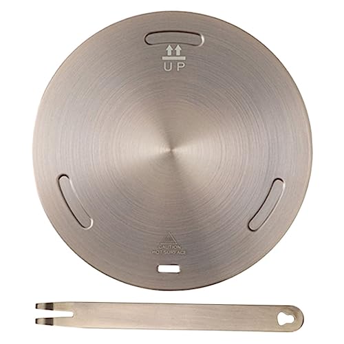 MOLUCKFU 1 Juego De Placa De Conducción De Calor para Cocina De Inducción, Placa De Anillo Difusora De Calor para Estufa De Gas, Placa Difusora De Calor De Metal, Placa De Cocina De Gas,