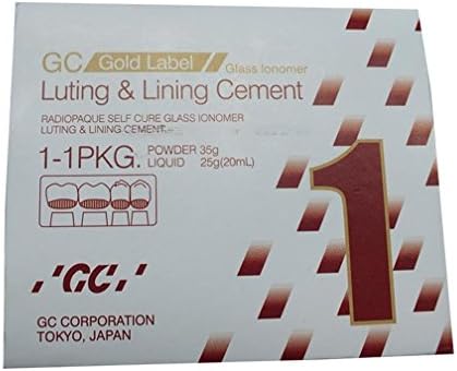 GC Glass Ionomer Luting Cement 35Gm No 1 5.5X6X5" White