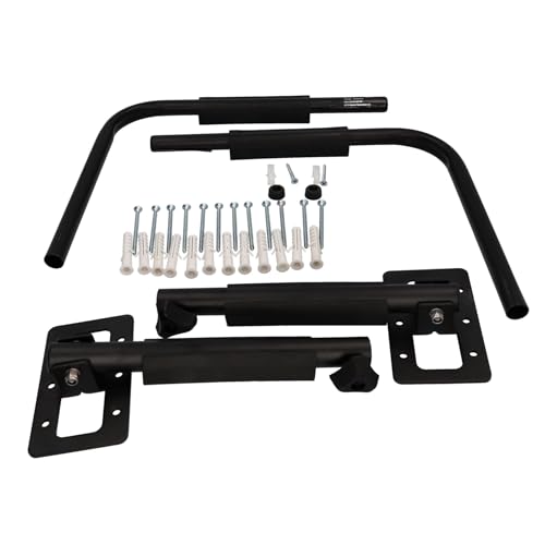 FISCHER Wandhalterung Dachbox, Halter aus Metall, mit Montagematerial, platzsparende Aufbewahrung für Garage und Keller, vielseitig verwendbar, max. Tragkraft 40 kg, schwarz