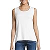 Hanes Women’s Shirts, Women’s Mini-Ribbed Cotton Tank Tops, Women’s Sleeveless T-Shirts, Women’s Tanks