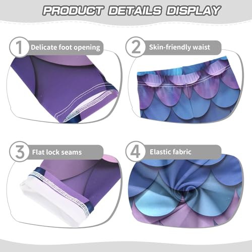 Bolaz Toddler Girls Leggings Printed Yoga Pants Leggings Fish Scales for Kids3