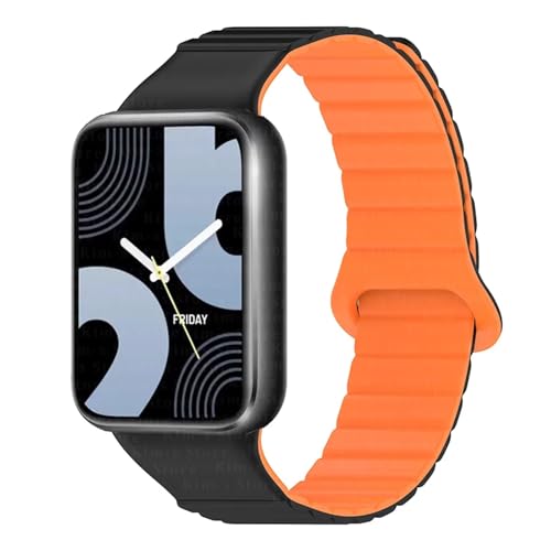 Bracelet silicone Mi Band 8 Pro et Miband 9 Pro avec fermeture magnétique haut de gamme