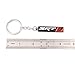 1pc SRT8 Emblem Keychain Metal Car Keyring for Dodge Challenger Charger Key chain (Black)