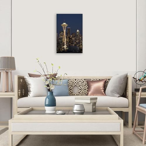 Tableau New York moderne 50x75cm avec cadre intérieur pour déco de chambre