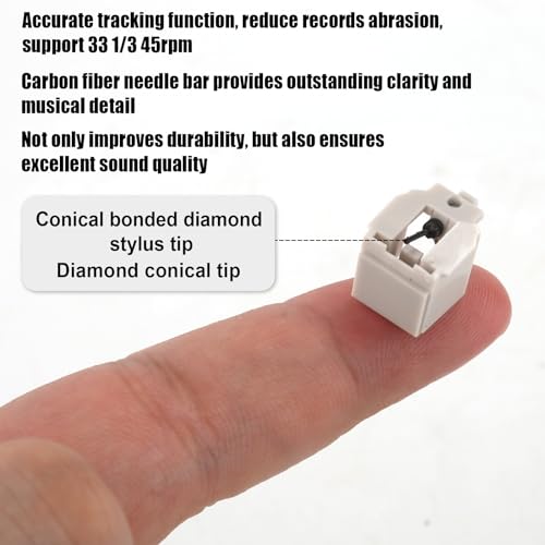 Record Player Needle Replacement for ATN3600L, Turntable Stylus Compatible with Audio-Technica ATPL30/ATPL50/ATLP60/ATLP60USB/ATLP2D/ATLP2DUSB Vinyl Turntable Player - Image 3