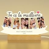 3 Socles au Choix pour S’adapter à Tous les Intérieurs - ① Socle bois naturel - déco simple & chaleureuse. ② Socle lumière chaude - ambiance douce dans la chambre. ③ Socle 7 couleurs - effet vivant et joyeux dans le salon. Vous personnalisez, elle en profite chaque jour