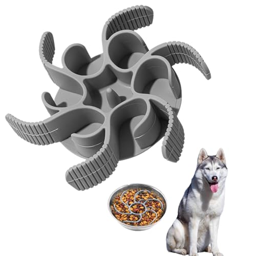 Lifetips シベリアン・ハスキー(Siberian Husky) 早食い防止 食器 犬猫用 スローフィーダー 強力吸盤 フードボウル用インサート 滑り止め 洗いやすい カット対応 各種対応 胃腸負担軽減 小型 中型 大型 ペット用品 早食い対策 早食