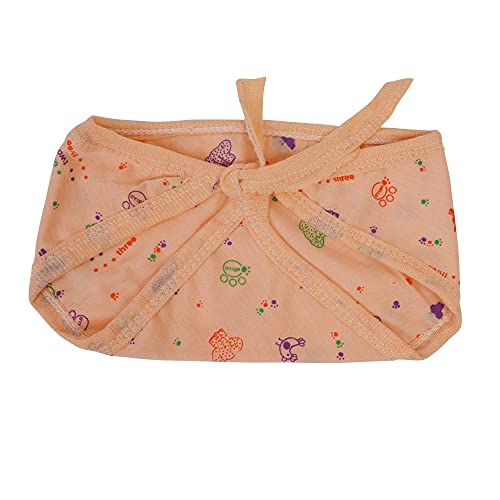 Image of Baby Hosiery Nappy Langot Washable and Reusable Plain Solid Cloth Langot /Cloth diaper /U Shaped /Nappy Tying Langot For Baby Boys and Baby Girls - Pack of 6 (Small) (Multicolor)