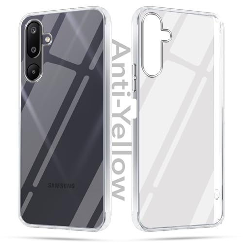Image of Jkobi Lifetime Anti-Yellow Clear Back Cover Case for Samsung Galaxy M16 5G | Samsung Galaxy F16 5G (Sleek Hard Crystal | Shockproof and Camera Protection)