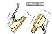LDCRE Tire Air Chuck with Clip Adapter, Brass Locking Tire Inflator Nozzle Adapter Connect, No Leakage Tire Chucks for Vehicle Inflator Compressor Pump Connect Accessories Tool 8mm 2Pack