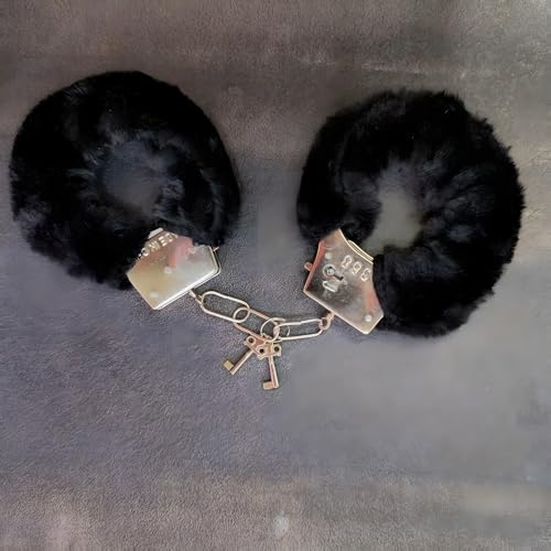 Pink Fluffy Cuff Bracelets for Women Men O Ring Double Lock Bracelet4