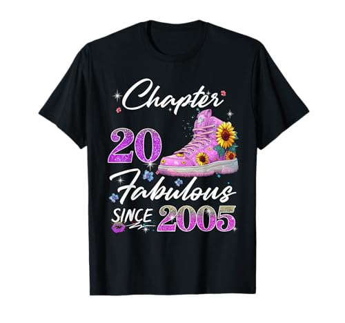 Chapter 20 EST 2005 20 Years Old Gifts 20th Birthday Queen Camiseta
