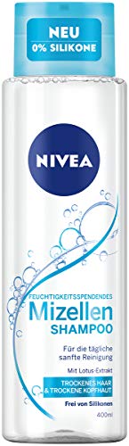 Preisvergleich Produktbild NIVEA Feuchtigkeitsspendendes Mizellen Shampoo (400 ml), mildes Shampoo für trockenes Haar und trockene Kopfhaut, silikonfreies Haarshampoo mit Mizellen und Lotus-Extrakt