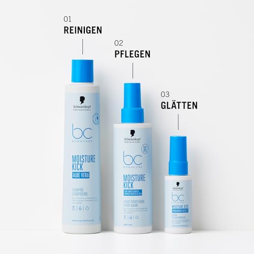Schwarzkopf Professional Bonacure Moisture Kick Spray Conditioner Leave In Spray Normales Trockenes Haar Vegan Care Boost Complex… – Ansicht 5