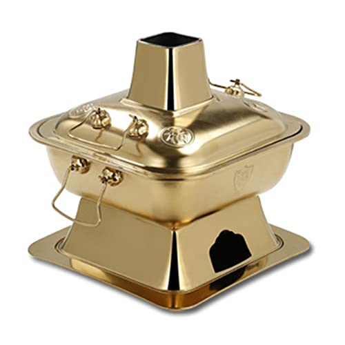 Olla Shabu Hot Pot Vintage Cobre 36cm Dorado miniatura 1