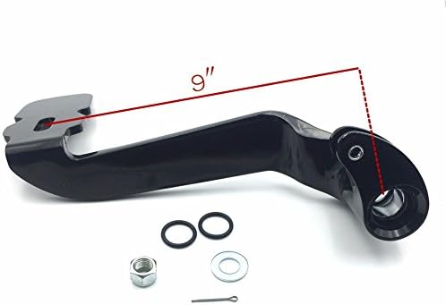 XKMT-Black Billet Rear Brake Lever Brake Pedal Foot Lever with Eagle Food Peg Compatible with 2014-later Touring Trike Road King Street Glide CVO Tri Glide FLHR Electra Glide [B01JA2210K]