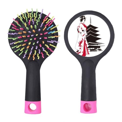 Brosse à cheveux démêlante anti-nœuds base coussin kimono japonais fille