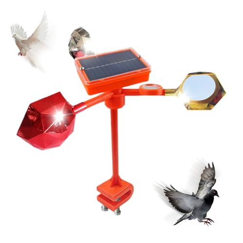 Repelentes De Aves Reflectantes | Ahuyentador Giratorio para Palomas Gorriones Y Pájaros Carpinteros En Exteriores,Repelente Impermeable para Ventanas Patio Jardín Terraza Y