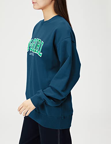 [エックスガール] トレーナー COLLEGE LOGO CREW SWEAT TOP 