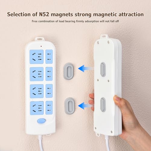 magnetic remote control holder wall mount - 4 pcs no drill self-adhesive organizer for air conditioner amp tv remotes storage caddy for televisions backside - multicolor
