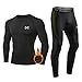 Produktbild MEETYOO Herren Thermounterwäsche Set Underwear, Schwarz-1, L