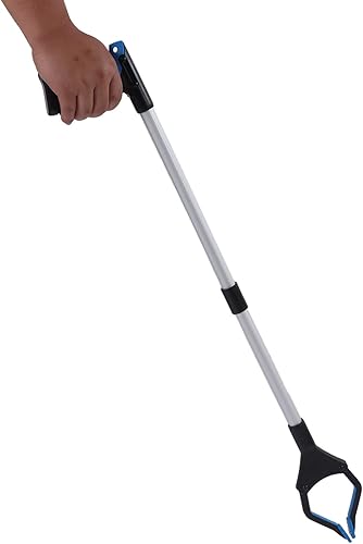 Miniatura 4 de Agarrador de basura Aleación de aluminio Material ABS Diseño plegable Grabber Herramienta de recogida ligero portátil azul negro ahorro de mano de