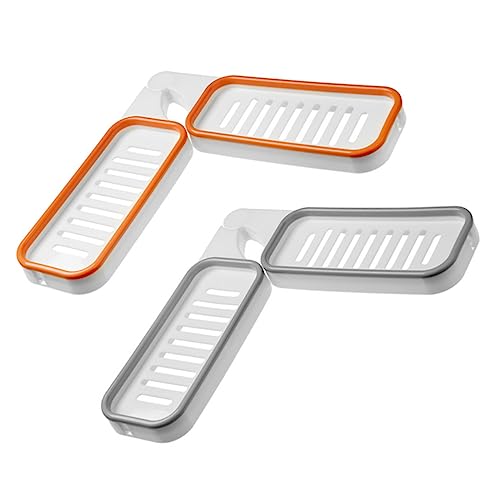 HOOTNEE 2Pcs Punch Foldable Wall Mounted Racks Bathroom Storage Holders Stylish Shelves for Toiletries Easy Installation Space Saving for Any Room