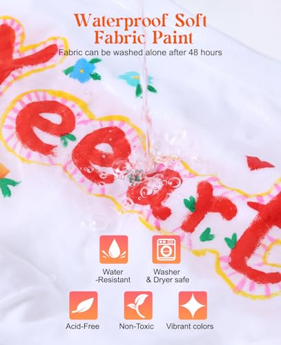 Yeeart 20 Colors Fabric Paint