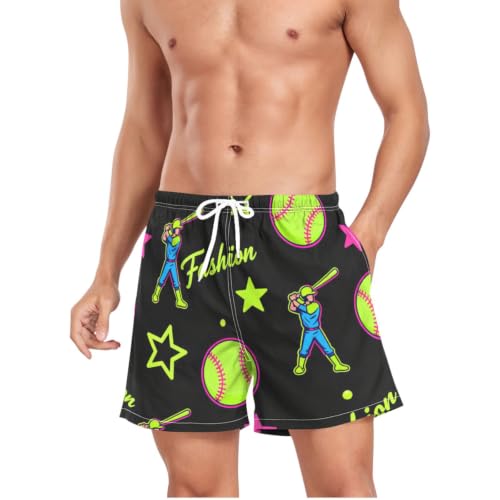 Pantalones cortos de secado rápido verde y negro para hombre 4