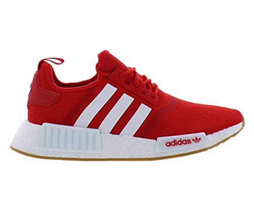 adidas Mens NMD R1 Lace Up Sneakers Shoes Casual - Red