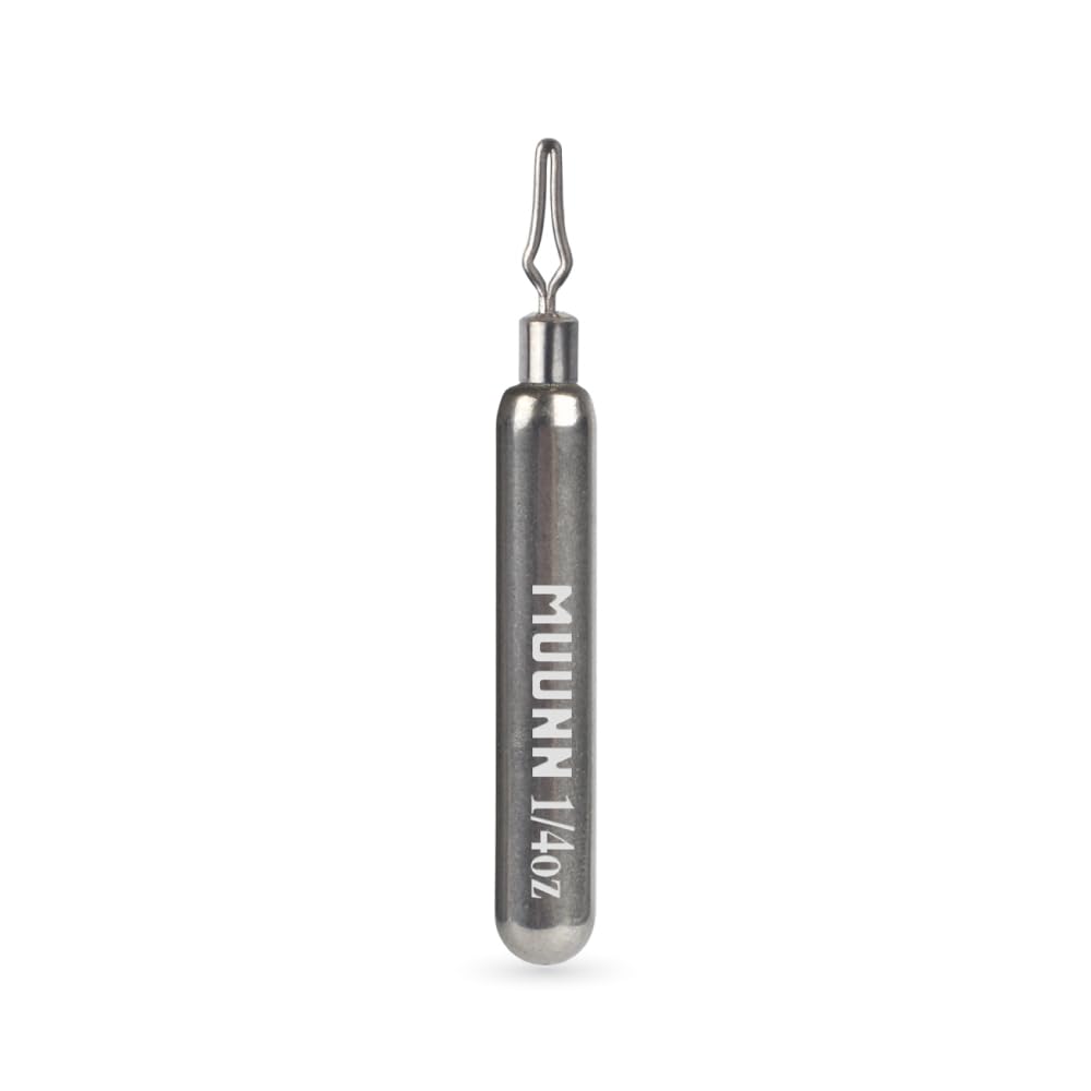 Paquete de 10 pesas de tungsteno flacas para tiro de gota, kit de plomos de pesca de tiro de gota de tungsteno para plataforma de tiro de gota, plomada de forma delgada (liso, 3/8 onzas)