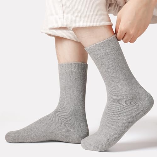 Toes Home 10 Pairs Wool Socks for Men with Nice Box, Warm Cozy and Comfy for Winter4