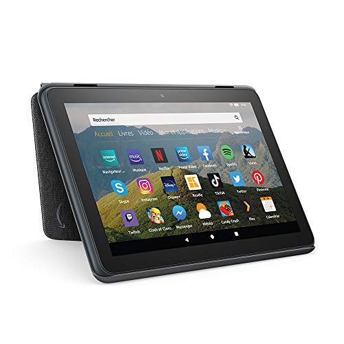 Étui pour tablette Amazon Fire HD 8 (compatible avec les appareils de 10ème génération, modèle 2020), Noir anthracite