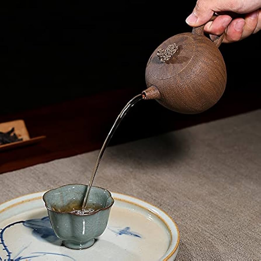 宜興：桑葉形緑泥急須 楽天市場】急須 緑泥茶ノタ八角急須 石水窯 稲葉米紀作 常滑焼