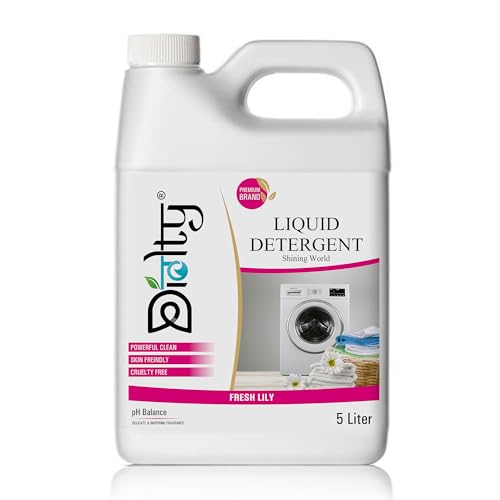 Image of Liquid Detergent 5 Litre, Liquid Detergent for Top Load & Front Load Washing Machine | Suitable For All Fabrics | Eco-friendly, Non-toxic (Pink)