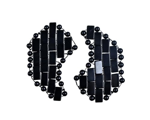 Black Obsidian Quartz Eye Mask Jade Stone Eye Mask Natural Healing Crystal Mask Stone Eye Patch for Wrinkle Puff Eliminate Dark Circles